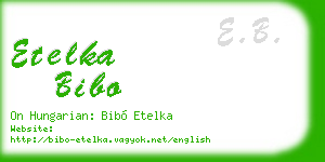 etelka bibo business card